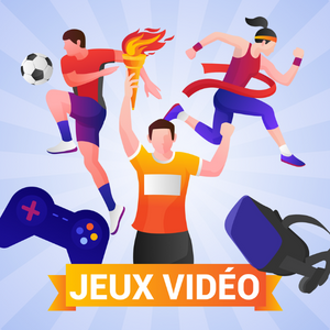 Sportif qui fait des jeux vidéo