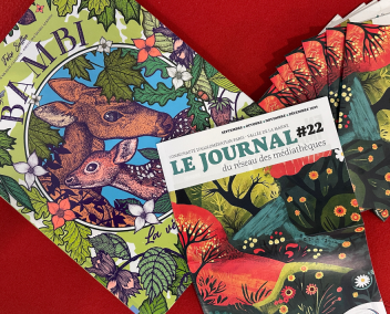 Le journal 22 avec un livre sur Bambi